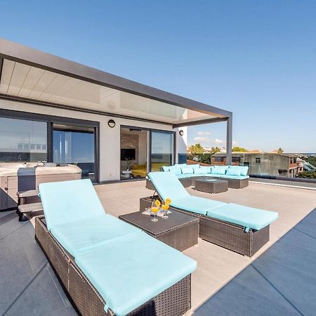 Mediteran Luxury Penthouse With Jacuzzi Mandre Zewnętrze zdjęcie