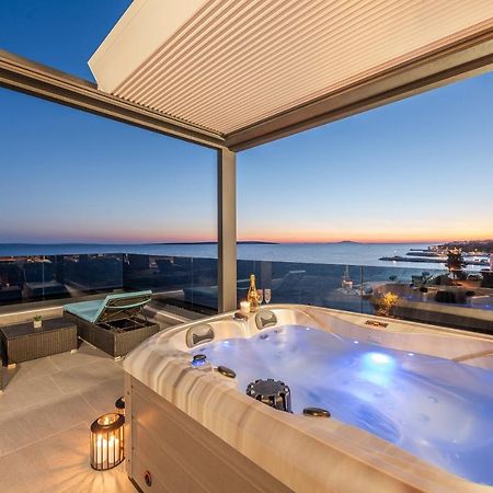 Mediteran Luxury Penthouse With Jacuzzi Mandre Zewnętrze zdjęcie