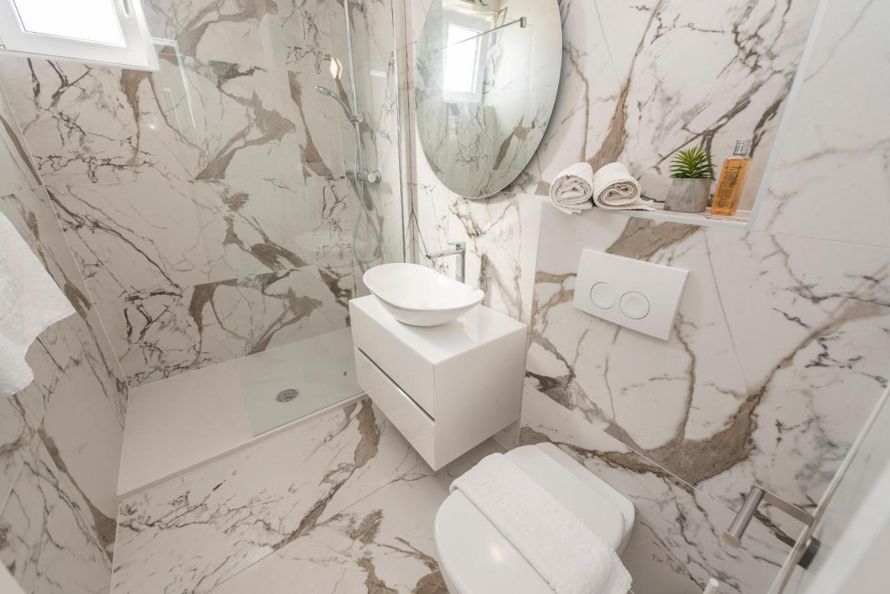 Mediteran Luxury Penthouse With Jacuzzi Mandre Zewnętrze zdjęcie