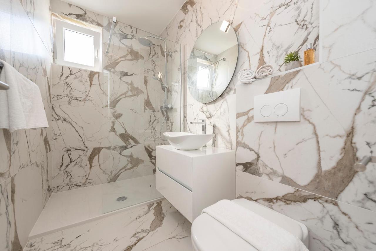 Mediteran Luxury Penthouse With Jacuzzi Mandre Zewnętrze zdjęcie