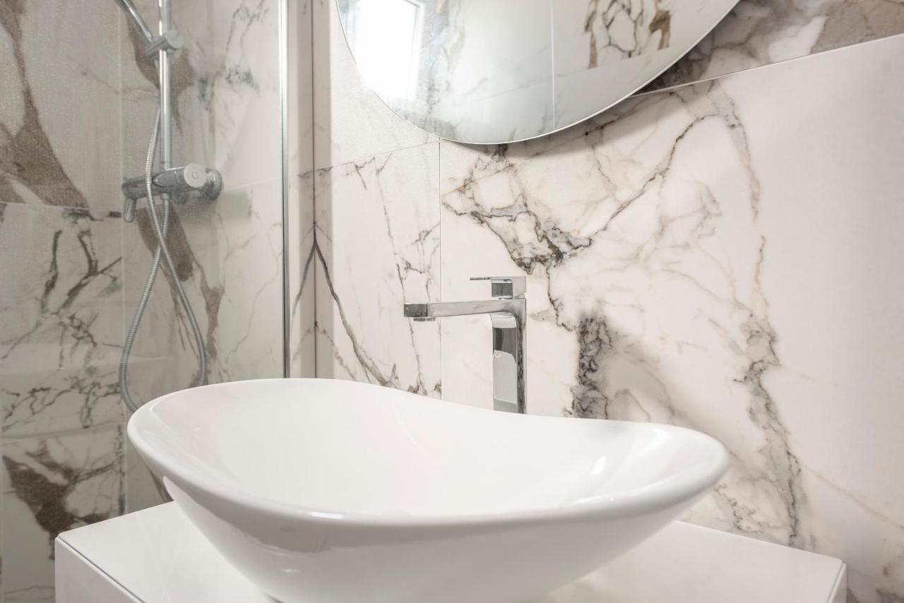 Mediteran Luxury Penthouse With Jacuzzi Mandre Zewnętrze zdjęcie