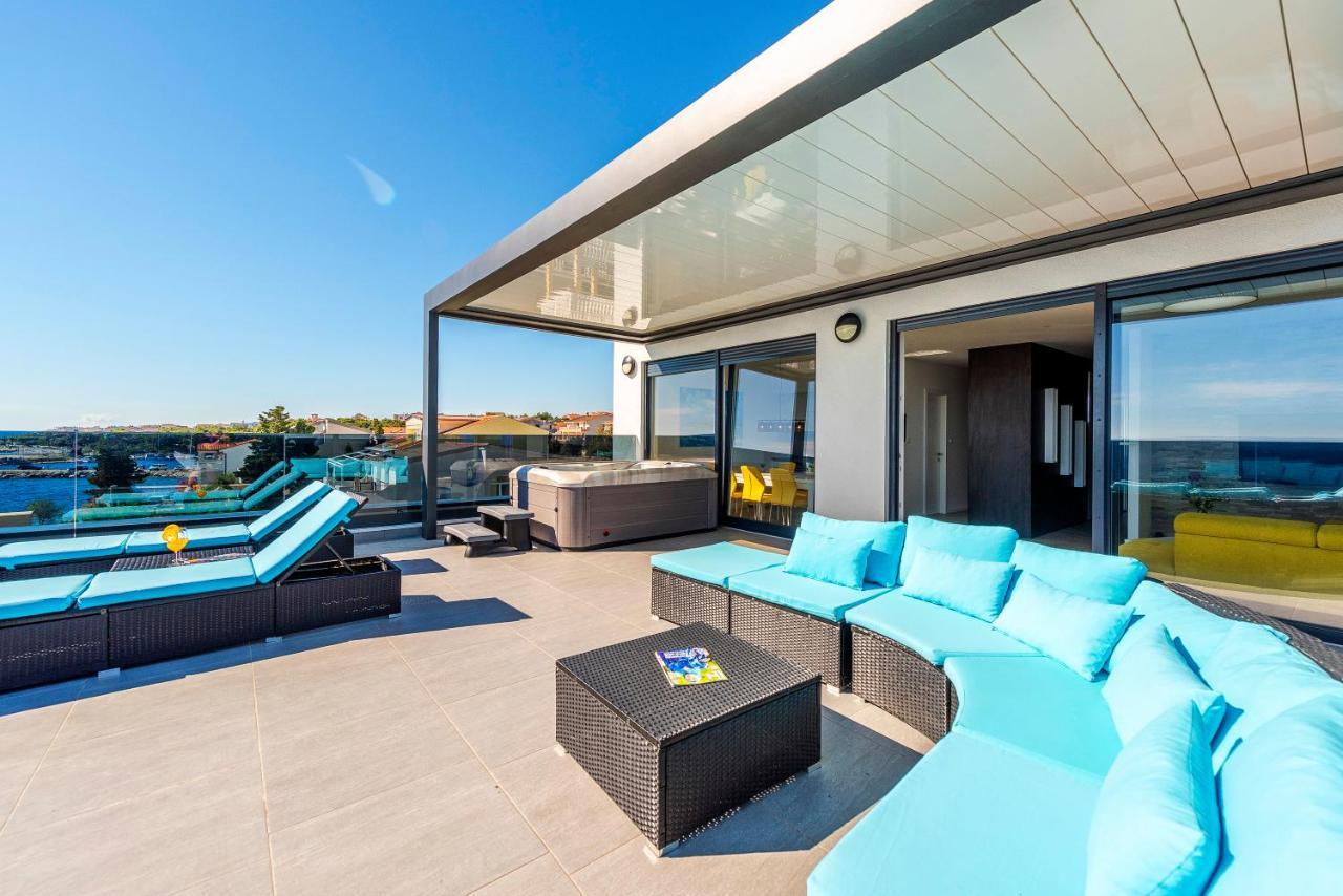 Mediteran Luxury Penthouse With Jacuzzi Mandre Zewnętrze zdjęcie