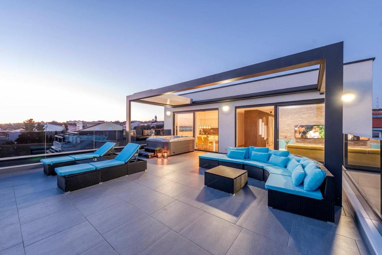 Mediteran Luxury Penthouse With Jacuzzi Mandre Zewnętrze zdjęcie